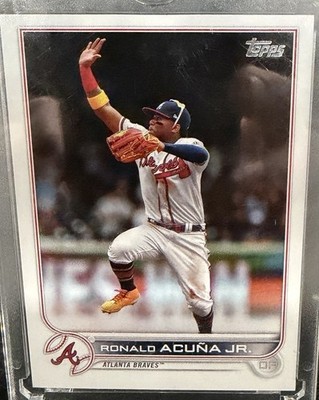 2022 Topps Series 1 - Image Variation Ronald Acuña Jr. #200 High Fiving Teammate