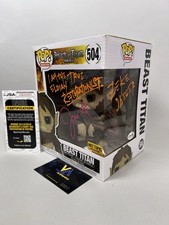 Jason Liebrecht Signed Beast Titan #504 Attack On Titan Funko Pop w/ JSA COA