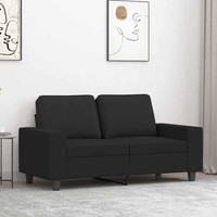 2-Sitzer-Sofa Schwarz 120 Cm Stoff