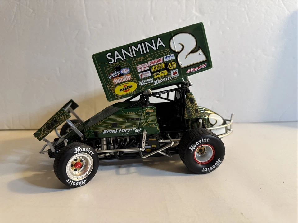 Литая модель автомобиля GMP 2002 Brad Furr No2 World of Outlaws Knoxville Sanmina Sprint масштаб 1:18 - Изображение 3 из 4