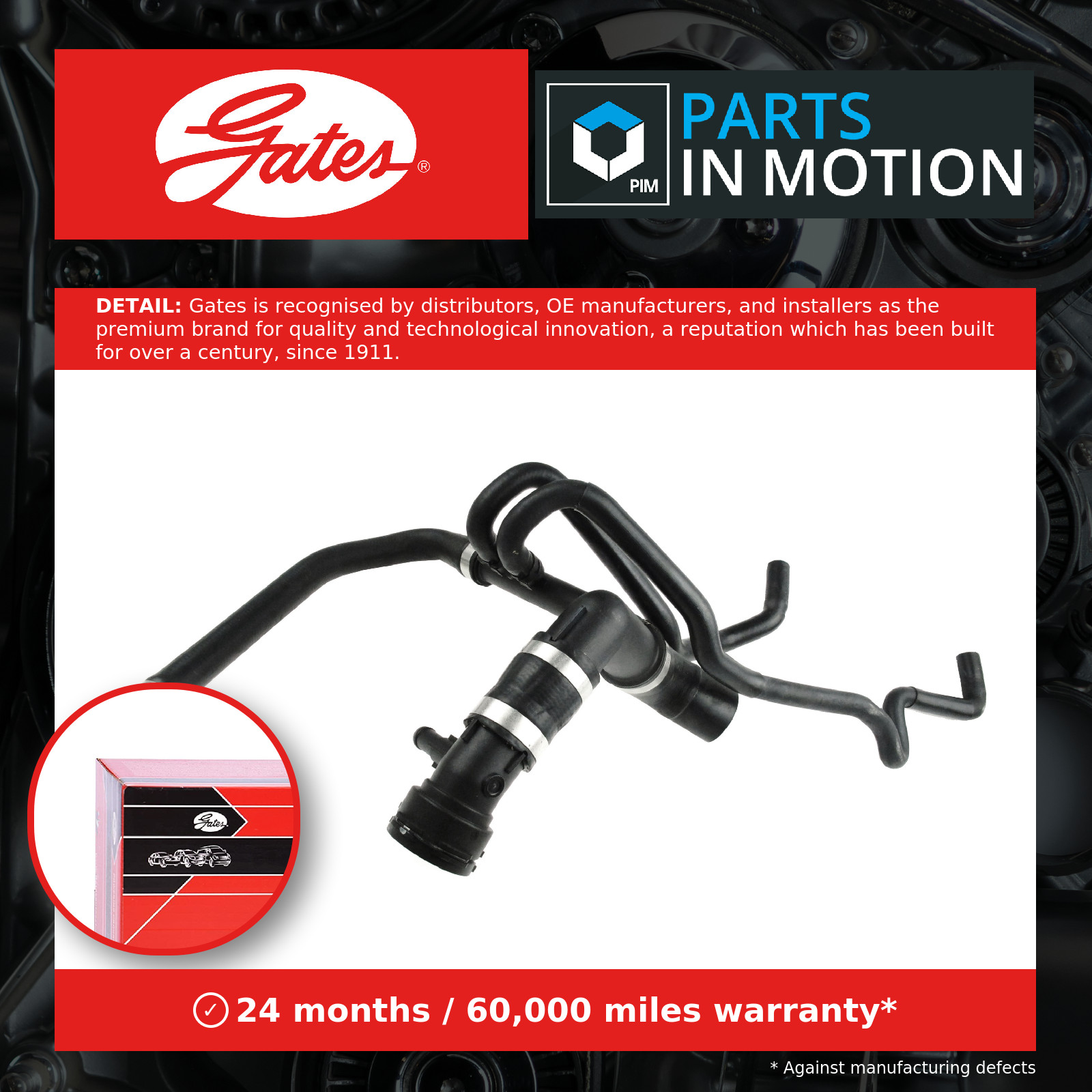 Fits GATES GAT05-3172 Radiator Hose GAT05-3172 Cooling system rubber ⭐UK Stock⭐ - Image 15