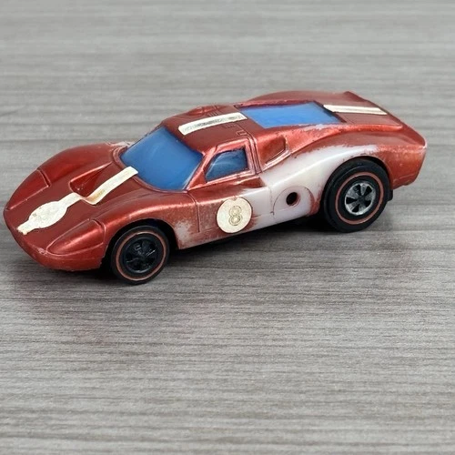 HOT WHEELS RED LINES SIZZLER FORD MARK IV, METALLIC RED, MEXICO USED CONDITION