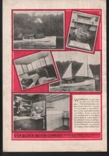 1917 VAN BLERCK MOTOR ENGINE BOAT NAUTICAL SPEED CABIN CRUISER LEVICK AD21030