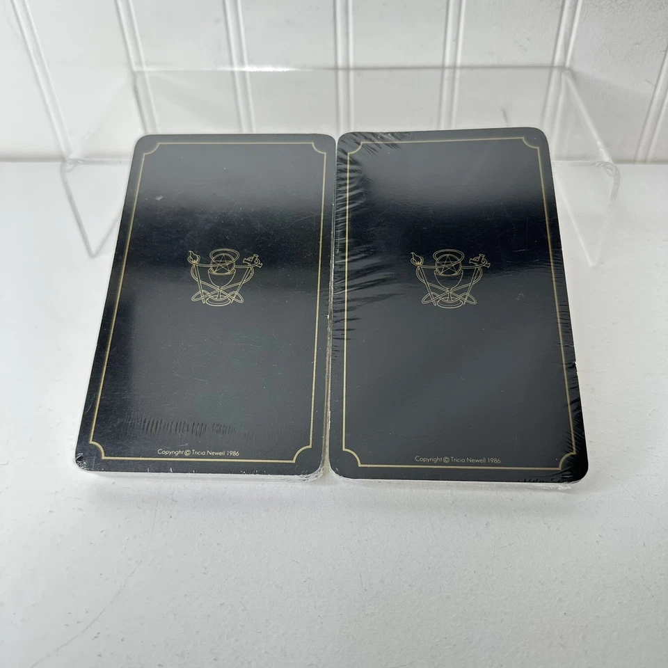 MYSTIC TAROT Deck FULL SET Tricia Newell SEALED Vintage 1986 Very Rare Great Art - image 2 of 4