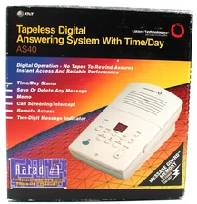 AT&T Tapeless Digital Answering System with Time/Day (AS40) / Digital - No Tapes