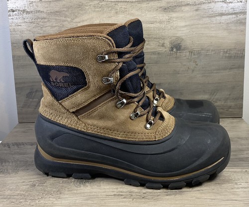Sorel Lace Snow Boots Brown Black 