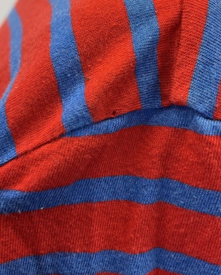 Saint James L'atelier Red & Blue Striped 100% Cotton Long Saint James L'atelier Red & Blue Striped 100% Cotton Long
