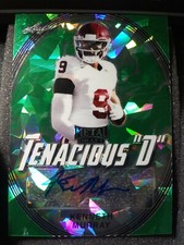 2020 Kenneth Murray Leaf Metal Draft Green crystals Rookie Auto 2/3 Chargers