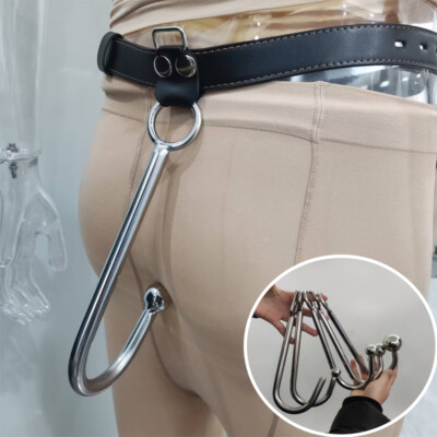 Metall Anal Butt Plug Hook Anus Dildo SexSpielzeug G-Punkt Mit PU Leder  Belt DE | eBay.de