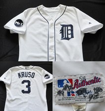 Camiseta deportiva #3 "Kruso" de los Tigres de Detroit Russell atlética 2017 edición del juego del equipo hombres 44 L