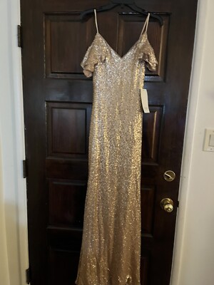 THEIA Rose Gold Sequence dress Size 6 | eBay THEIA Rose Gold Sequence dress Size 6 | eBay