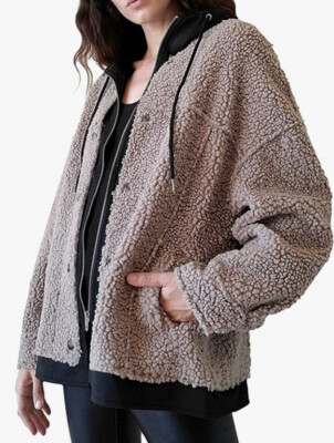 NWT  LBLC The Label Indie Jacket Dove Grey Size XS