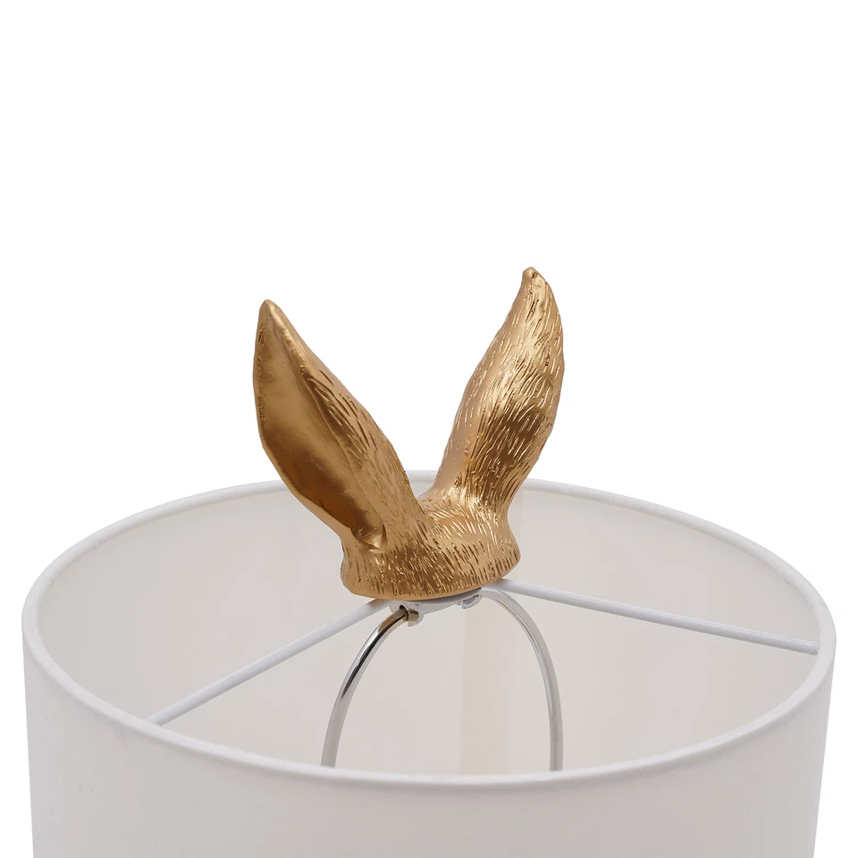 Rabbit Table Lamp Modern Golden Lamp Desk Light Office Bedroom Durable - Image 4 of 4