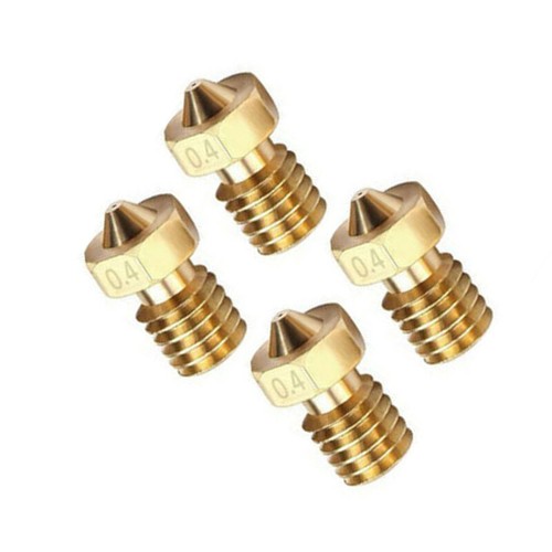 8x 0.4mm Messing 3D Drucker Düsen Nozzle Extruder für Anycubic i3 Mega / MEGA-S - Afbeelding 3 van 4