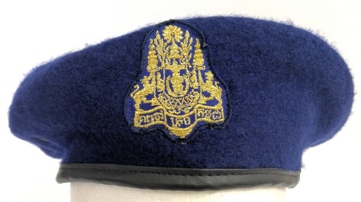 Cambodia Military Royal Armed Forces Army Wool Beret Blue 