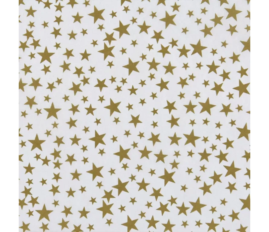 Gold Stars Patterned Tissue Paper - 20" x 30" Sheets 240 Count - Image 2 of 2