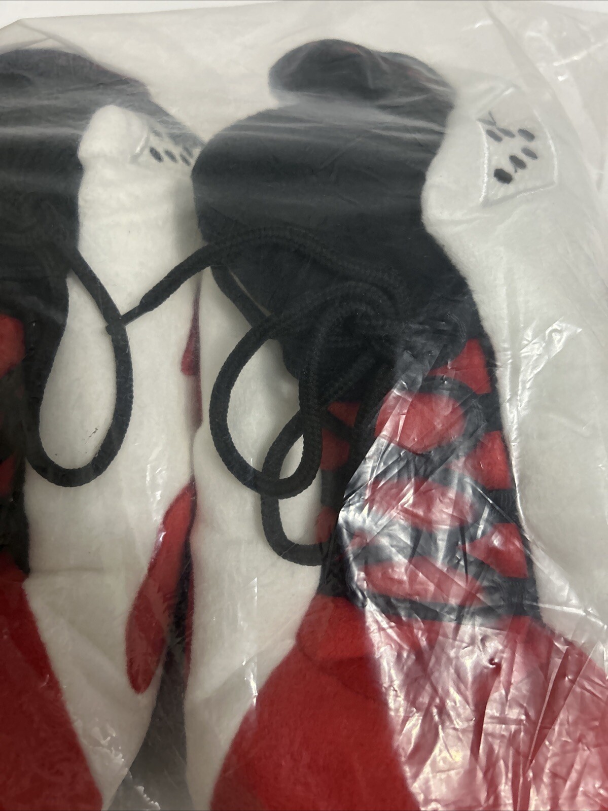 Retro Jordan 6 Puffy Sneaker Slippers Red/white/black One Size Fits All thumbnail 3