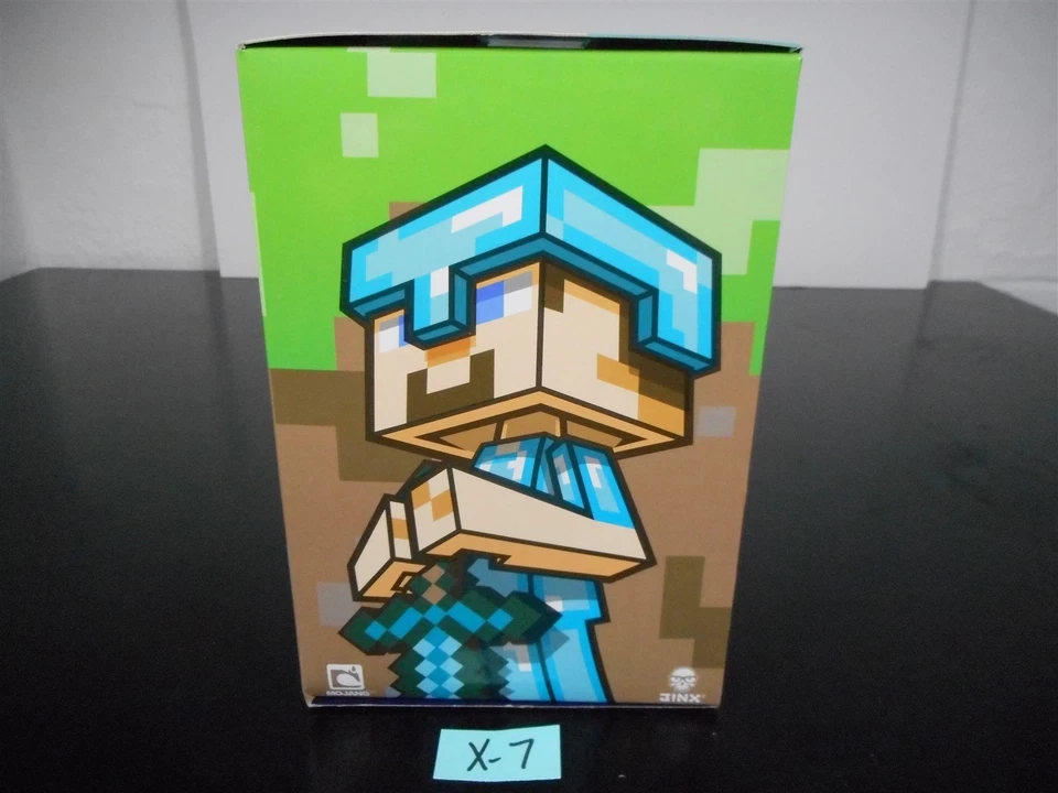 Minecraft Edición Diamante STEVE? Figura de acción Jinx 6" Mojang 2013 TOTALMENTE NUEVA Foto 2 de 4