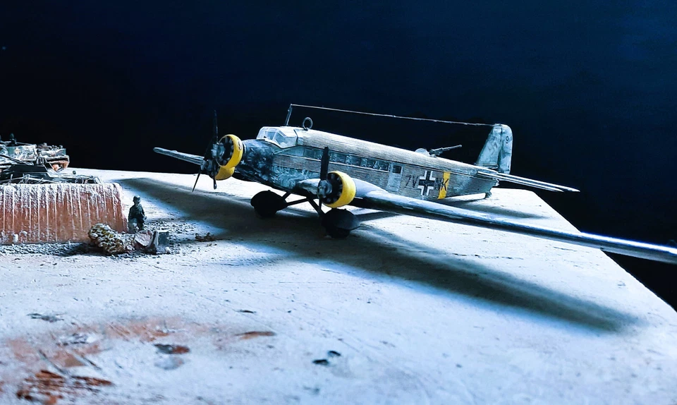 Diorama Ostfront Winter 1941 WW II DivStab - Bild 2 von 4