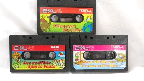 Vtg 1992 Tiger Electronics 2XL Talking Robot Tapes, Lot of 3