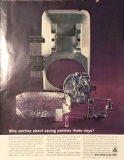 1963 Western Electric Bell System PRINT AD Communications Components VTG 1960s