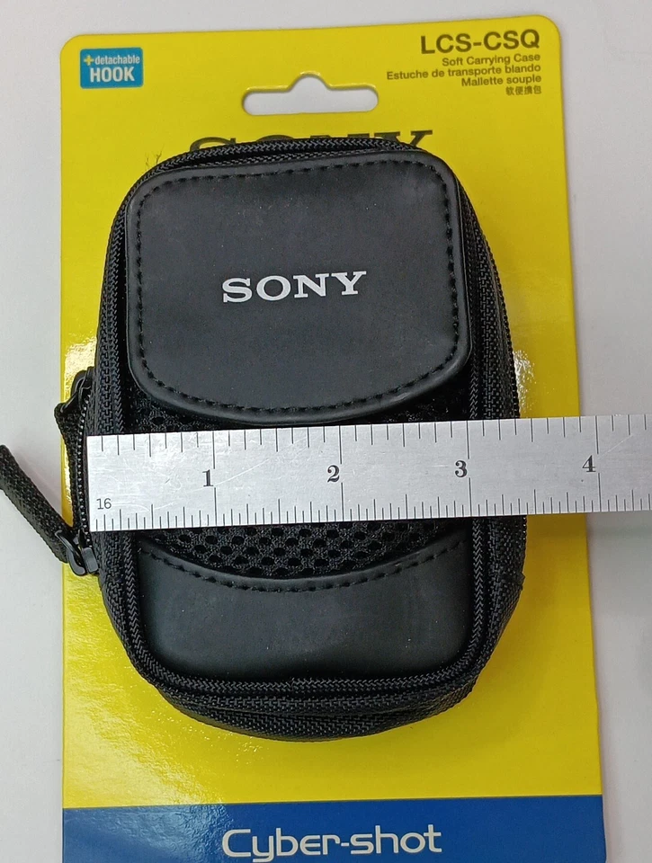  Estuche de Transporte Suave Sony Cyber-Shot LCS-CSQ-Gancho Desmontable con Lazo para Cinturón Foto 4 de 4