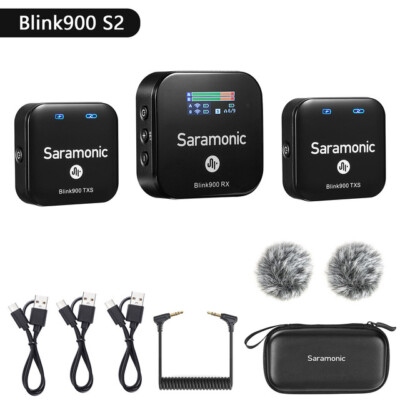 Saramonic Blink900 S2 2.4g Dual-Channel Condenser Wireless Lavalier Microphone 