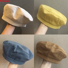 Solid Color Women Vintage French Style Beret Hat Cap Fall Spring Summer Winter