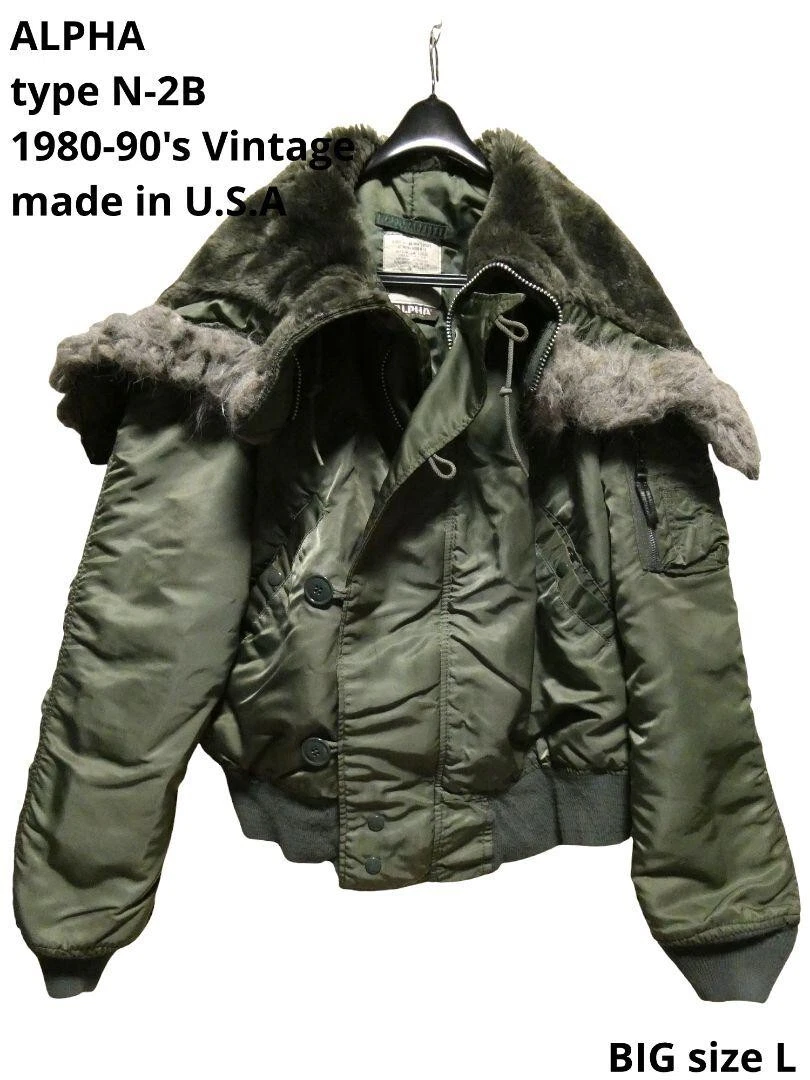 80s 90s usa製 ALPHA N-2B flight jacket 80s 90s USA alpha type N2B flight jacket Military