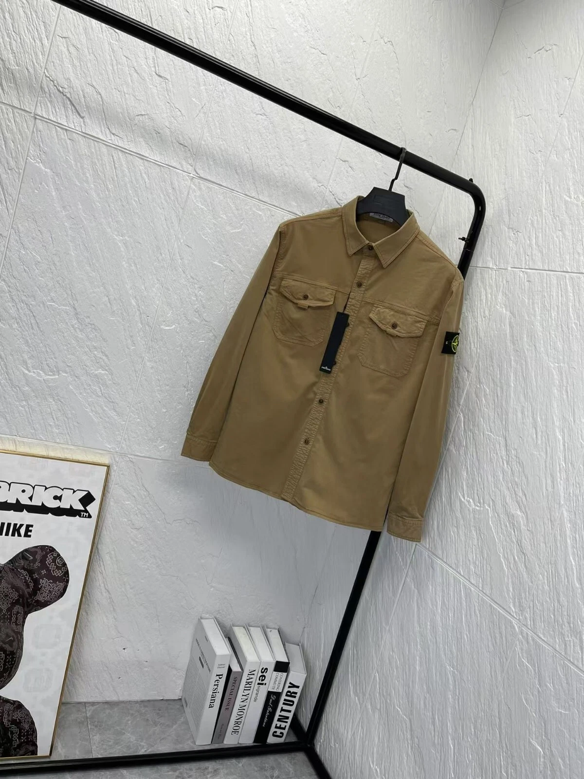 Stone Island Vintage Cotton Shirt Jacket With Pockets Three Colors Stone Island Vintage Cotton Shirt Jacket With Pockets Three Colors