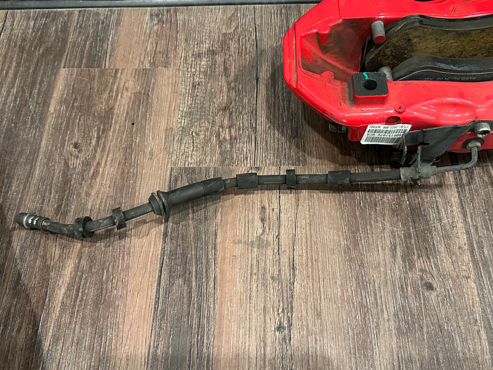 2021 AUDI R8 FRONT LEFT RED CARBON CERAMIC BRAKE CALIPER OEM *MINT CONDITION!*