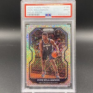 2020-21 Prizm Zion Williamson Mojo Prizm /25 PSA 9 Mint Pelicans