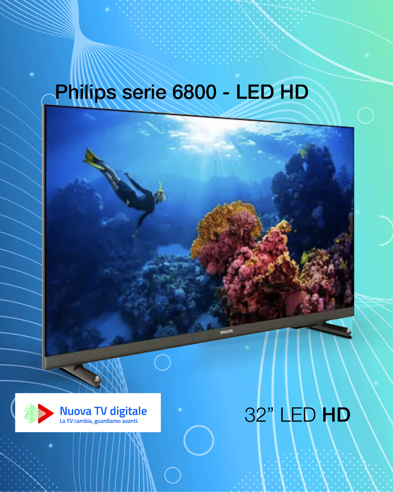 TV 32'' PHILIPS SMART LED HD 32PHS6808/12