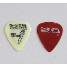 Lot of 2 Vintage Cheap Trick Tour Guitar Picks Original 70s 80s Rick Nielsen