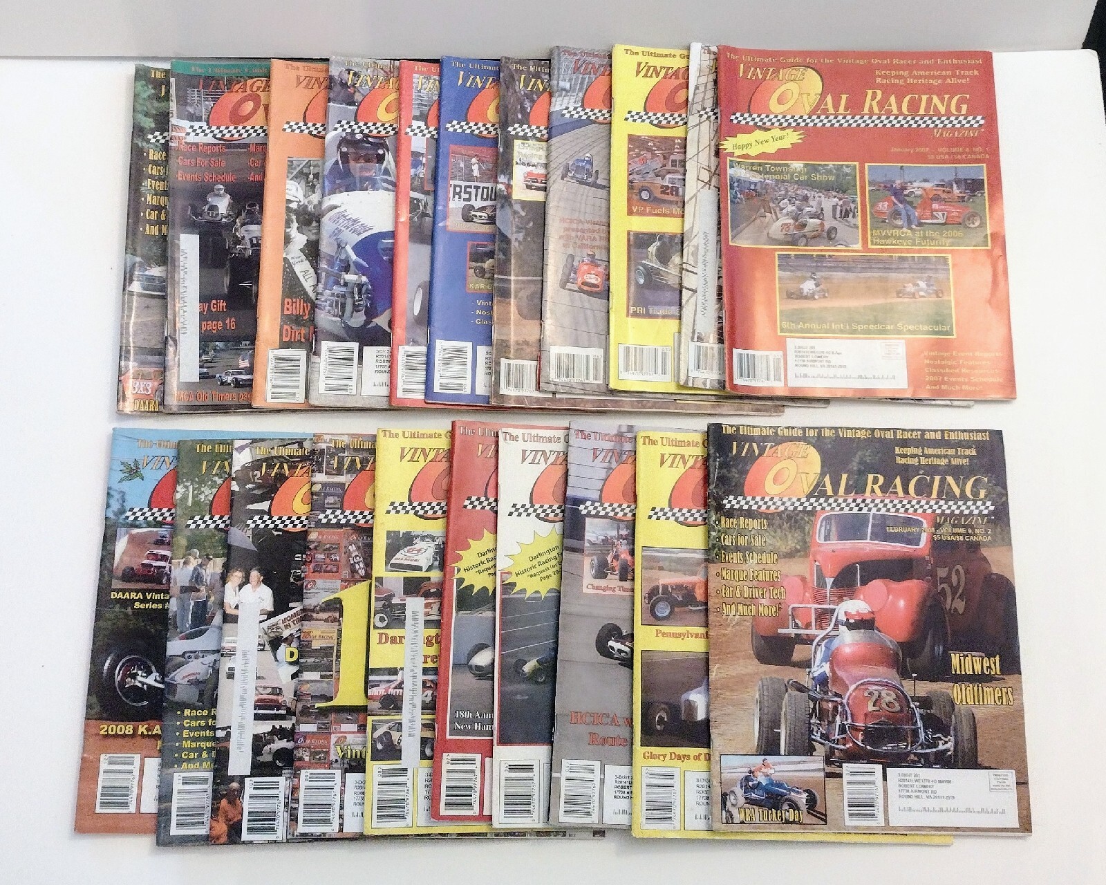 Lot Of 21 Vintage Oval Racing Magazines 2007-2008 | eBay