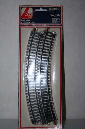 Lima H0 40 3080 - 6 St. Gleise Schienen gebogen 40 3030 - unbenutzt in OVP | Zustand: Neu