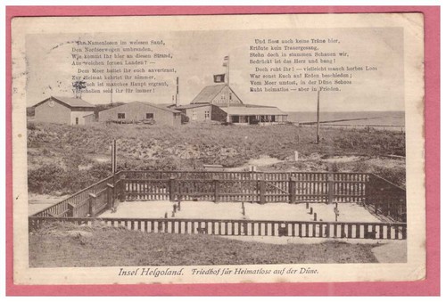 AK Helgoland --Friedhof für Heimatlose-- um 1914