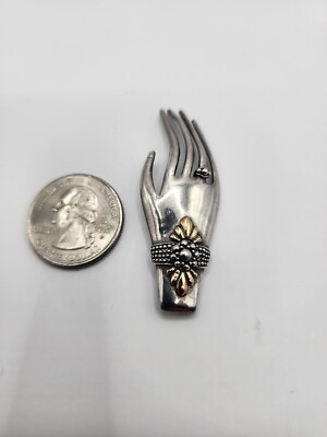 Rare Sterling Silver Hand Pin/Brooch