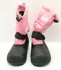 Northside Girl's Winter Water Proof Insulated Snow Black  Pink Boots Size: 1