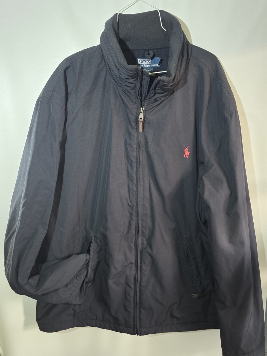 Polo Ralph Lauren Jacket: Men's XXL 2XL Fleece Lined Blue Bi