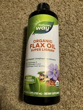 Nature's Way Organic Flax Oil Super Lignan, Cold-Pressed, and Unrefined, 24 OZ