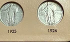 STANDING LIBERTY QTR COLLECTION PART 3 - 1925-1930 AVG CIRC IN DANSCO PAGE