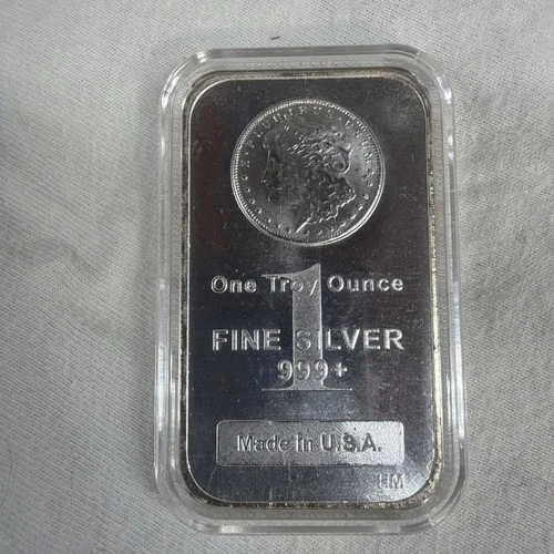 One Troy Ounce New Fine Silver .999 Morgan Bars (Sealed)