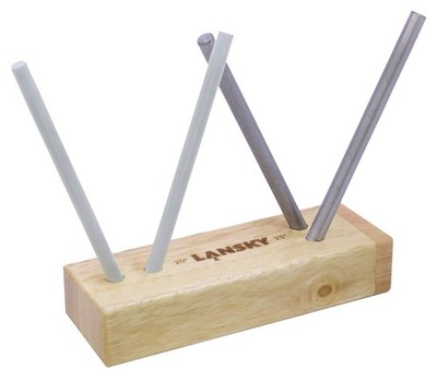 Lansky Diamond-Ceramic 4 Rod Turn Box Sharpening System Natural TB-2D2C
