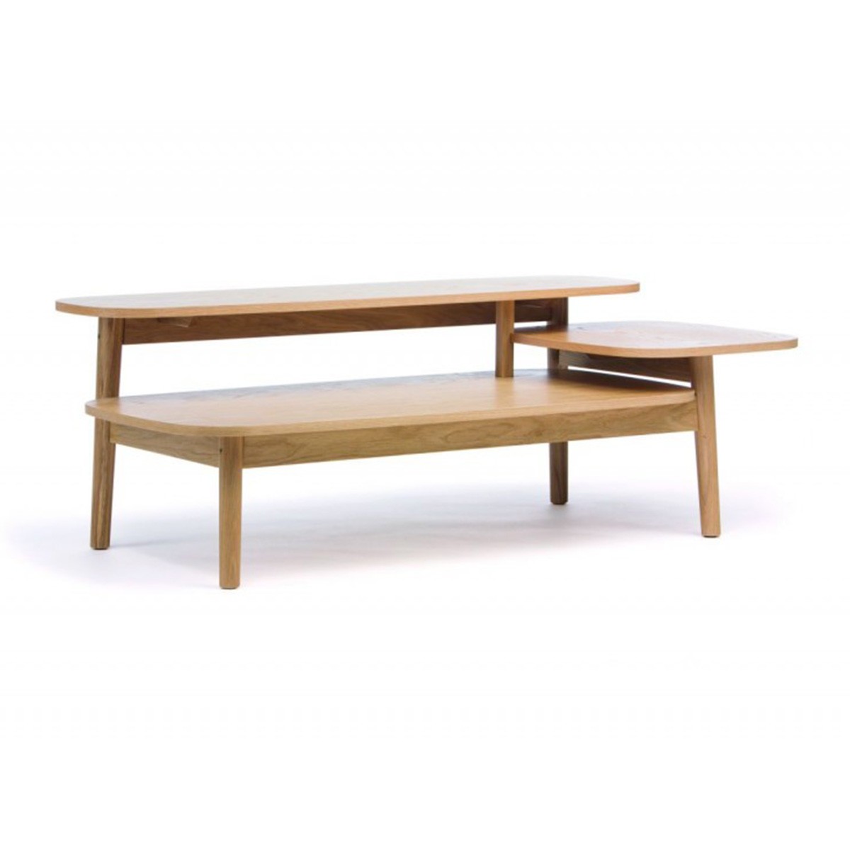 Table basse Eichberg 120cm Chêne au design scandinave élégant