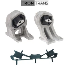 Front L & R Motor & Transmission Mount Set 3PCS 2019-2023 for Ram 1500 5.7L RWD.