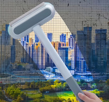 Mesh Screen Cleaner 4 In1, Wet and Dry Dual-Use Window Screen Cleaning Brush, Mu
