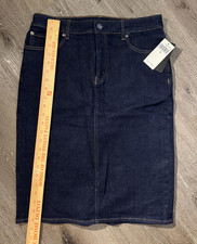 Lauren Ralph Lauren Daniela denim midi pencil skirt in a dark wash Size 6