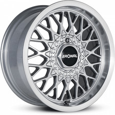 Ronal Ls Slc Silver Front Diamond Cut Wheels 15 X 7.5 Inch Diameter Set Of 4