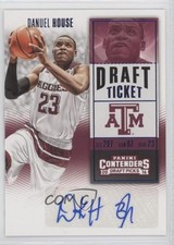 2016 Contenders Draft Picks College Ticket Blue Foil Danuel House #161 Auto uk2